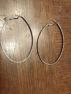 Silver Hoop Earrings - Classic Women's Jewelry